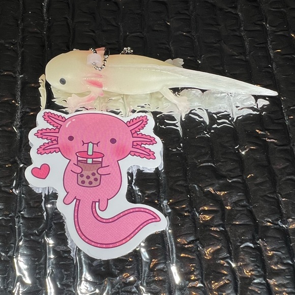 BOBalotl Axolotl Crazy Trending WaterProof Single Decor Accent Sticker - Picture 2 of 4
